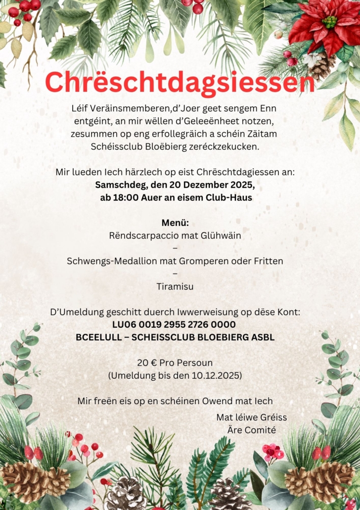 Chrëschtdagsiessen